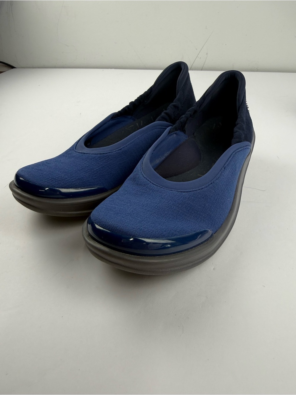 BZees Womens 7 Blue Malibu Skimmer Slip-On Loafers Comfort Shoe - Picture 3 of 6